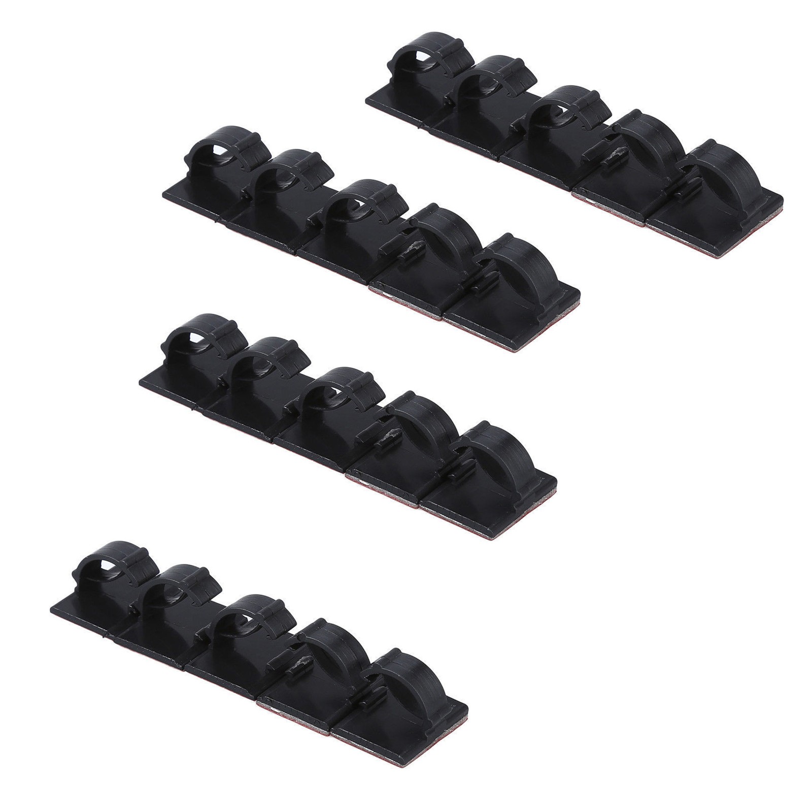 20 Pack Self-Adhesive Wire Tie Cable Clamp Clip Holder For Car Dash Camera A