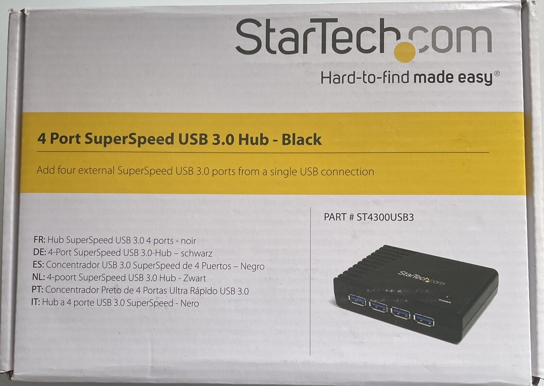 StarTech 4-Port SuperSpeed USB 3.0 Hub ST4300USB3