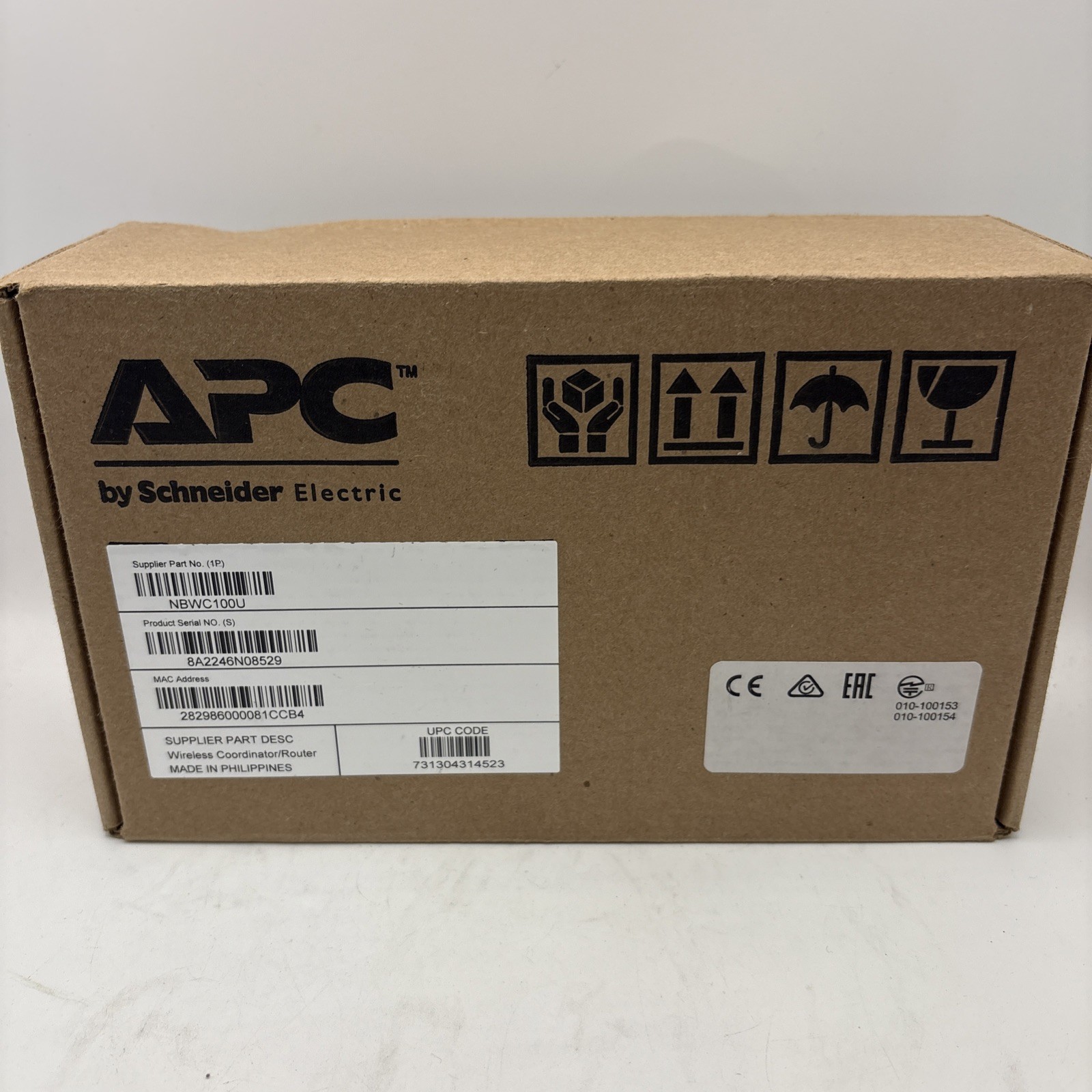 NEW APC NetBotz NBWC100U USB Coordinator & Router w/ Cable & Manual SCHNEIDER EL