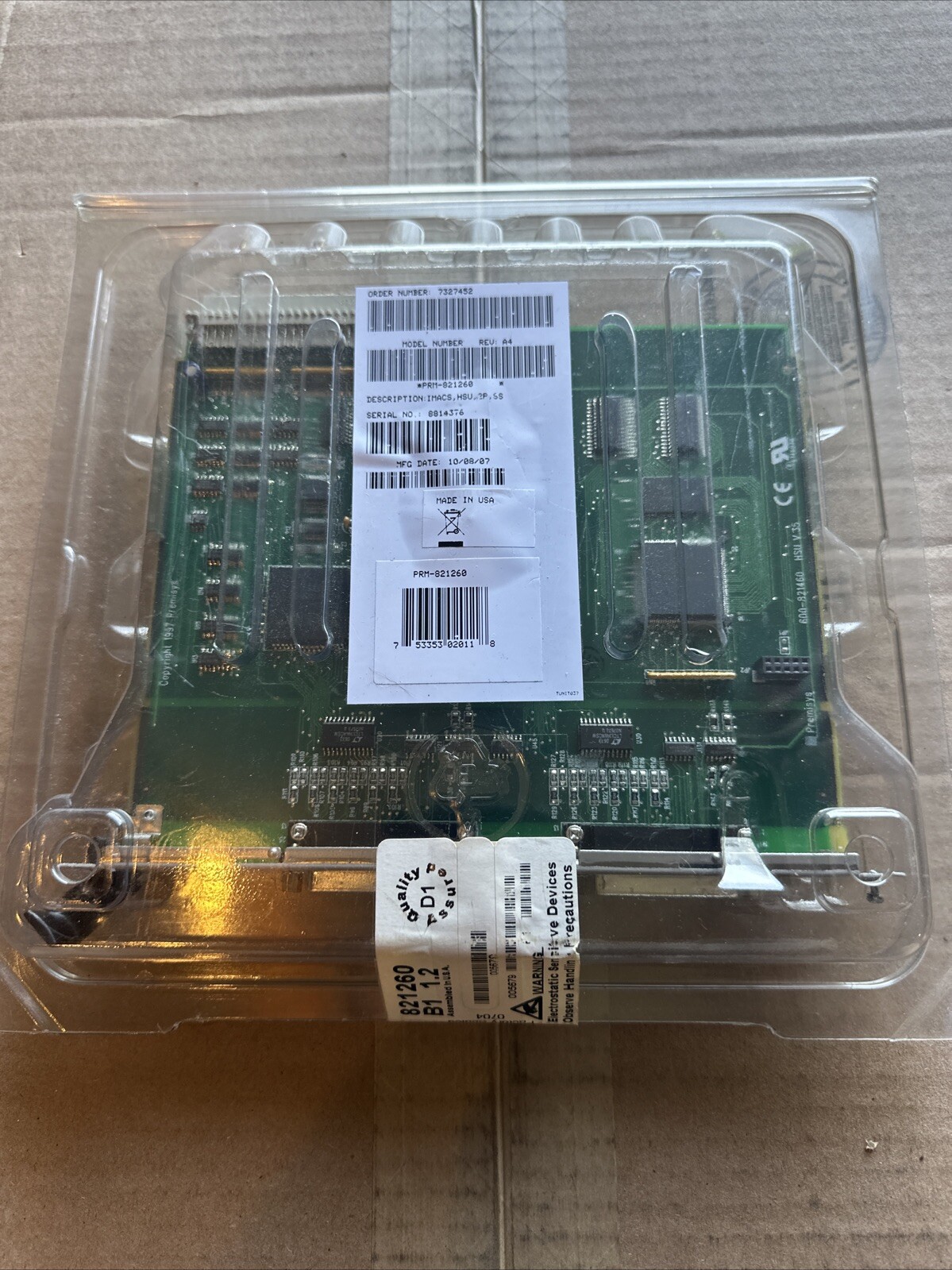 Motorola DSPREM821260 NETWORK PRODUCT CHANNEL BANK 2 PORT V 35 CARD PRM-821260