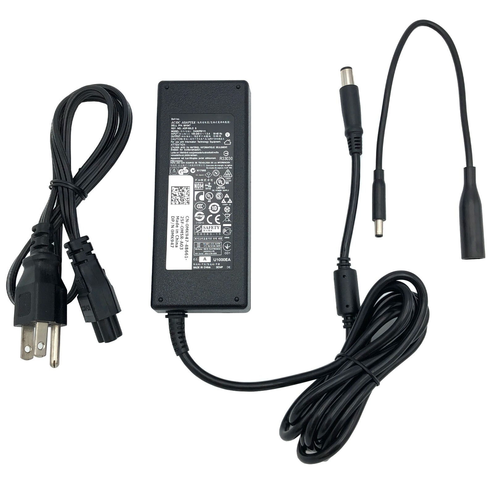 Original Dell 90W AC Power Adapter 4.5mm RT74M 0RT74M PA-1900-32D5 Charger