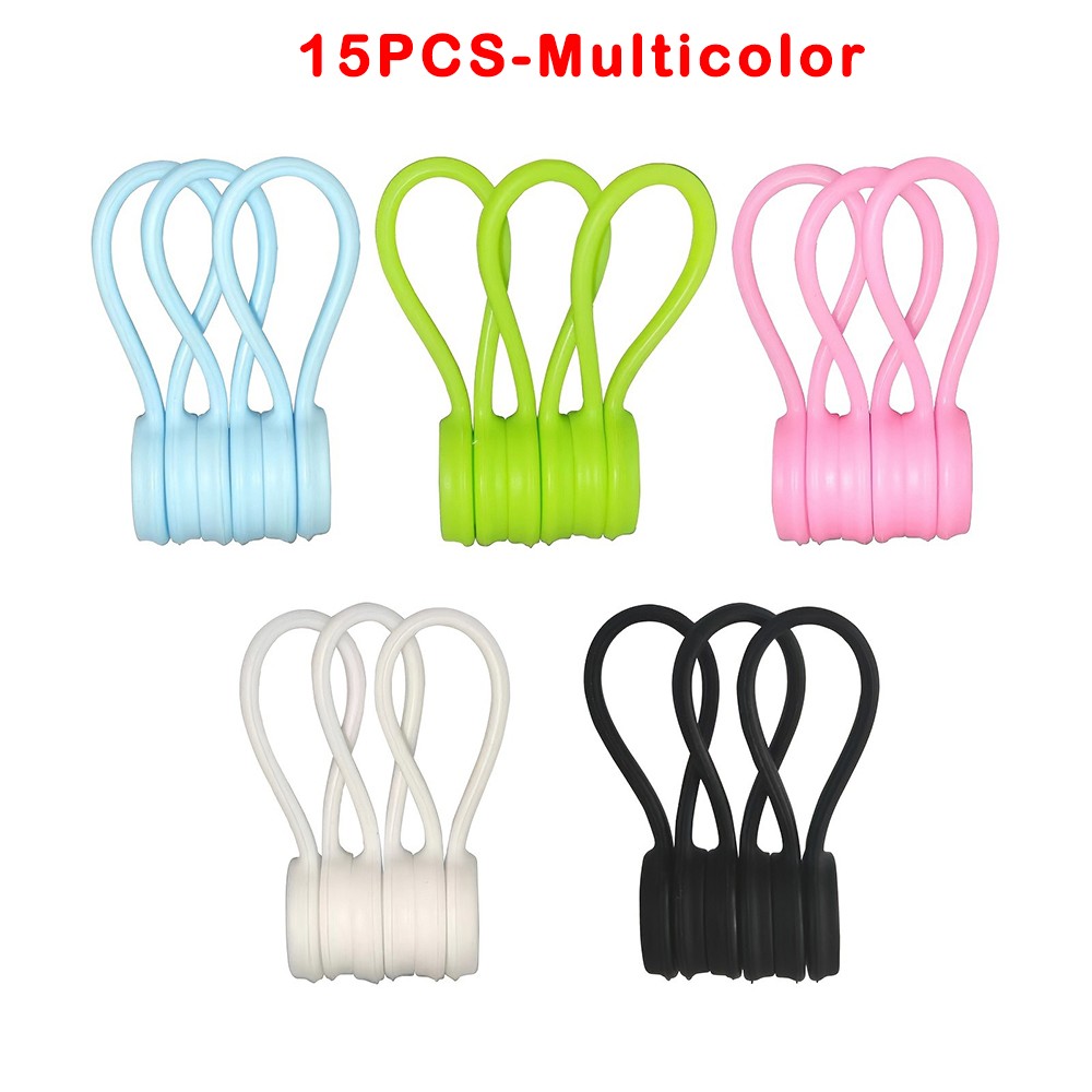 Durable Magnetic Cable Organizer fits Cable Bundling & Holding in Home or Office