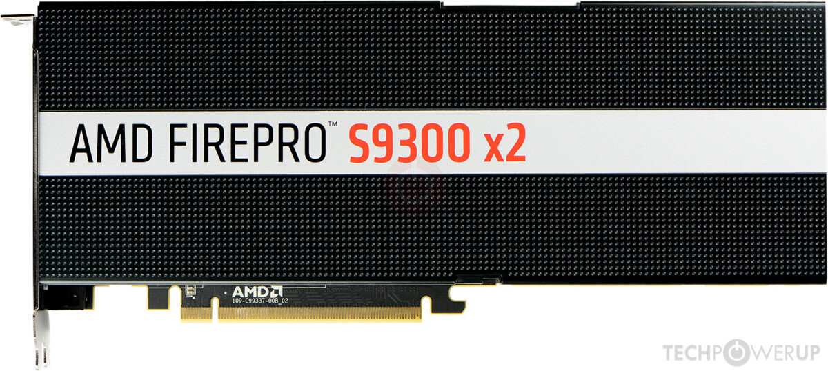 AMD FirePro S9300 X2 8GB HBM FirePro S9300 X2 Video Graphics Accelerator Card