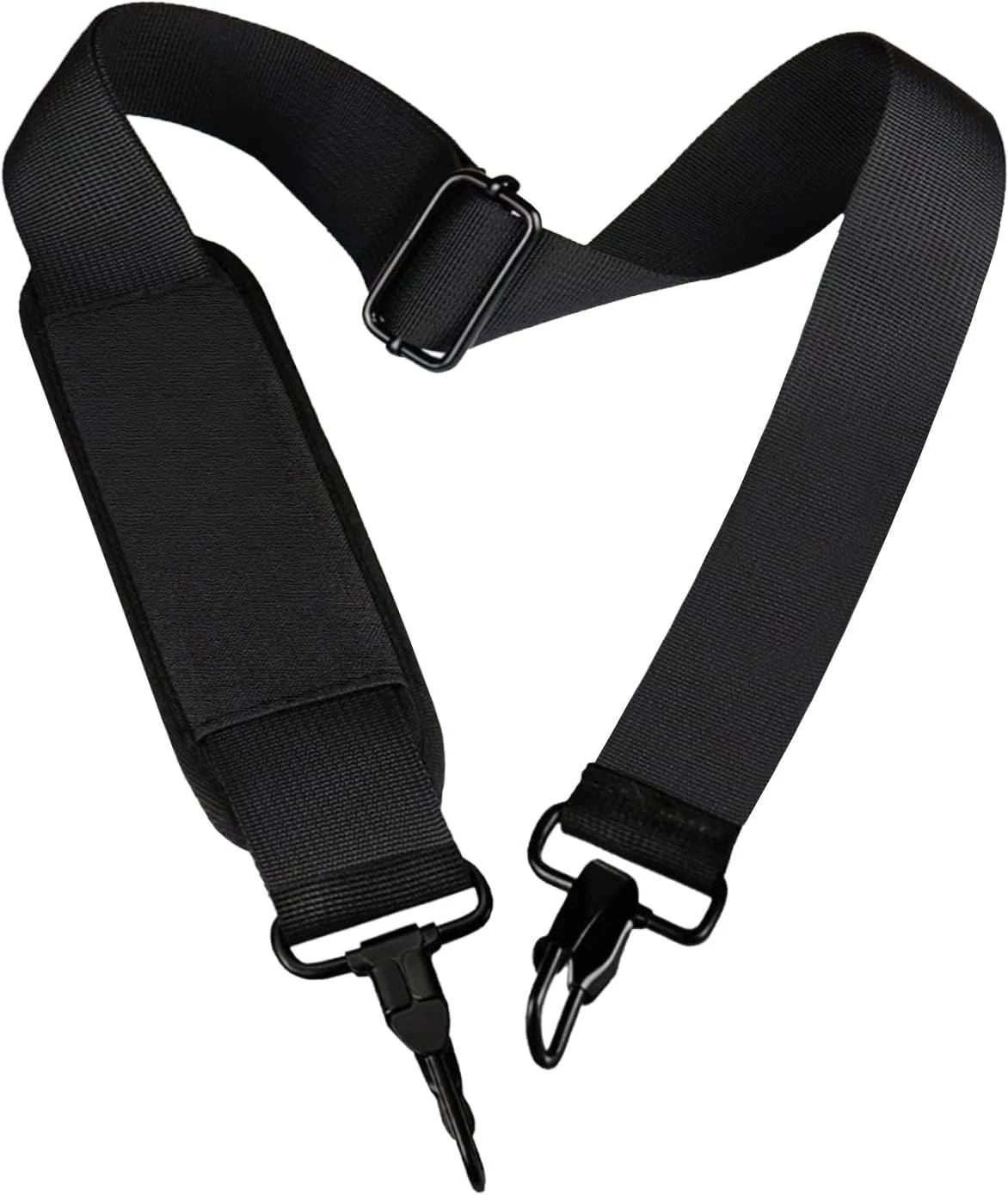Universal Replacement Laptop Shoulder Strap, Durable 55" Adjustable Black 