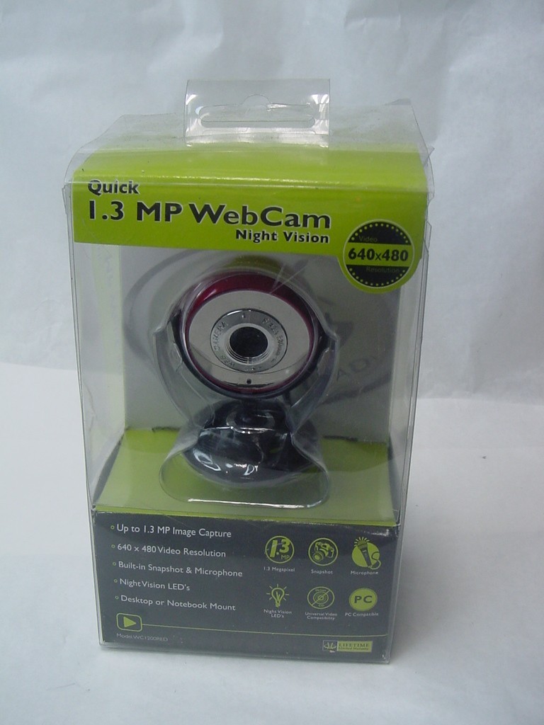 QUICK 1.3MP WEBCAM NIGHT VISION WC1200RED