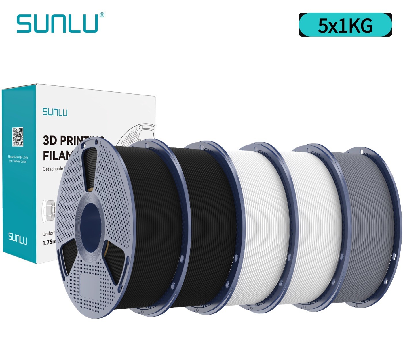 5/10KG SUNLU High Speed Matte PETG 3D Filament 1.75mm 30mm/s-600mm/s Print Range