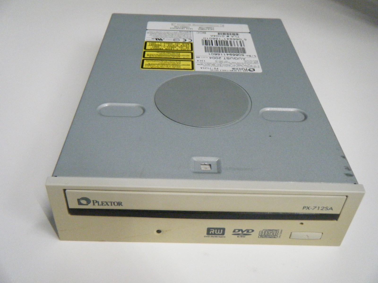 Internal PLEXTOR PX-712SA DVD/CD SATA Writer for Parts or repair