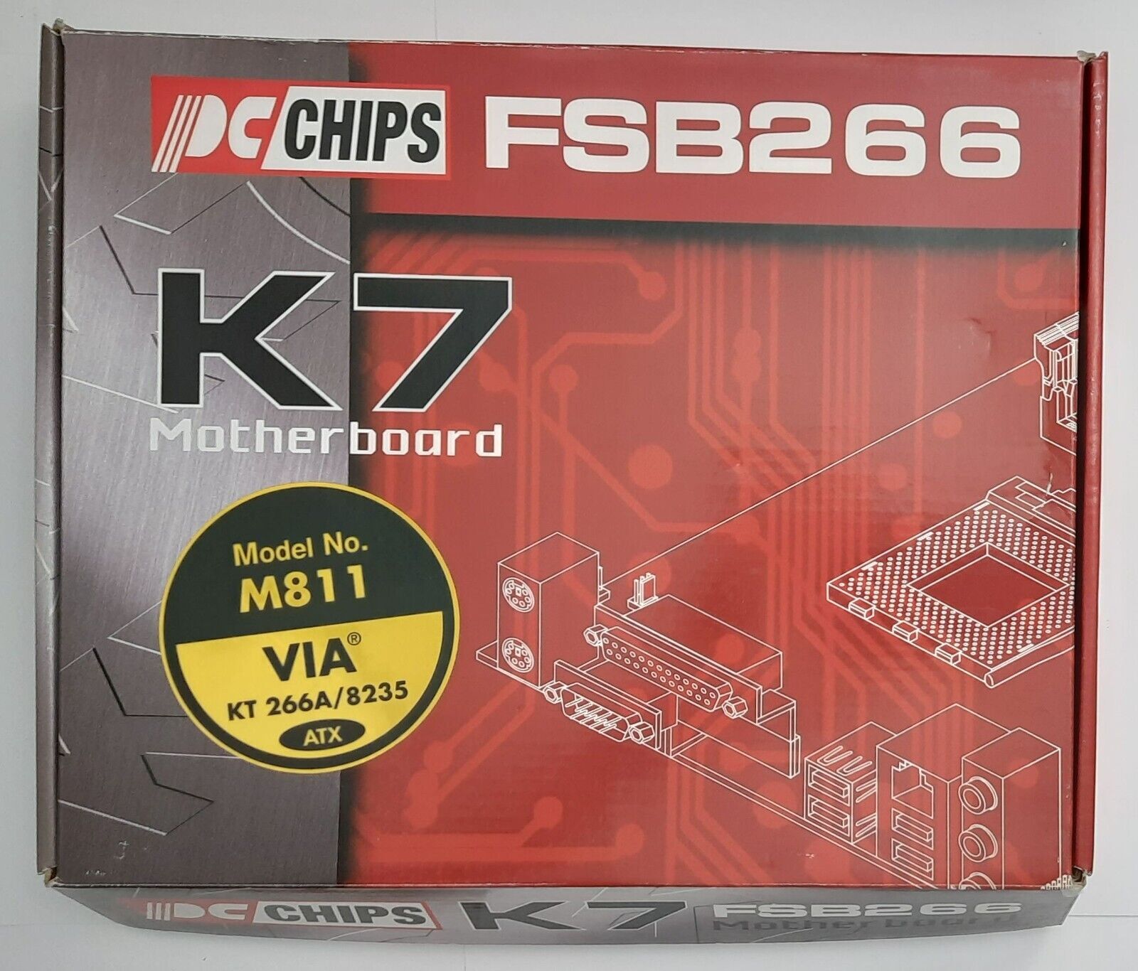 PCChips M811 Socket A AGP Motherboard NOS