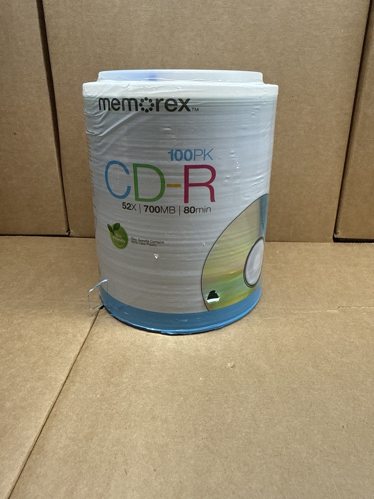 New Sealed Memorex CD-R 100 Pack 52X 700mb 80Min Digital Media Factory Sealed