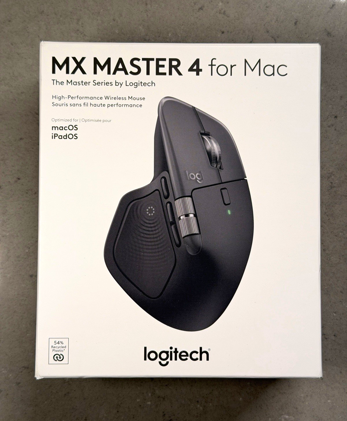 Logitech MX Master 4 for Mac Wireless Bluetooth Ergonomic Mouse Space Black NEW