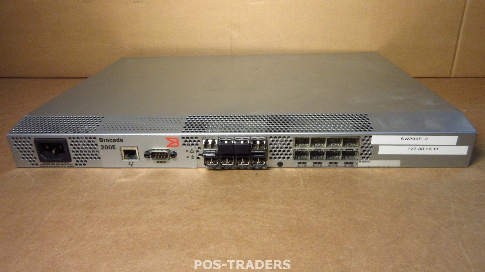BROCADE SILKWORM 200E DL-210E-R0005 16 PORT Fibre Channel Switch INCL 8X SFP'S