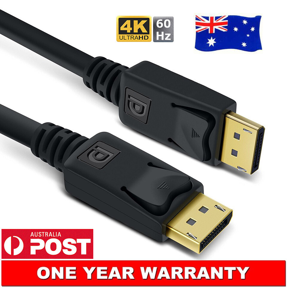 Premium Displayport M/M Cable v1.2 Display Port to DP Cord Male to Male 4K Cord