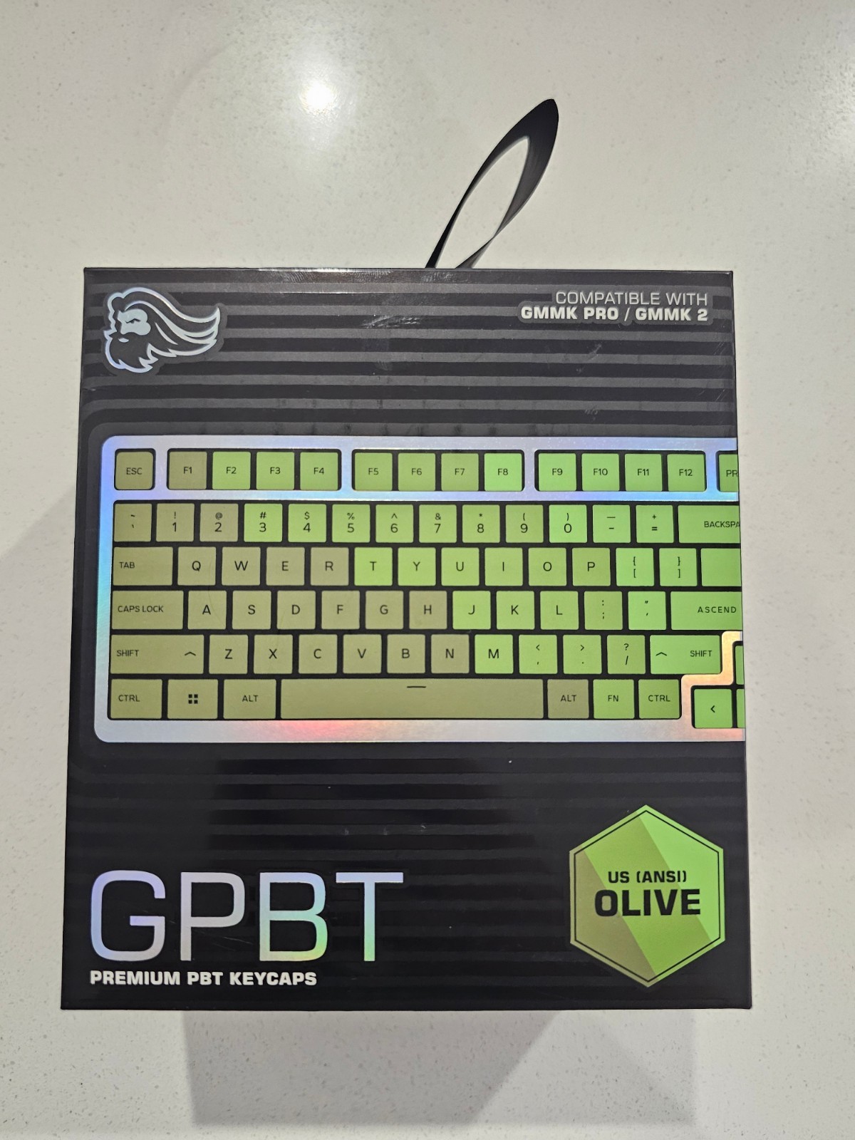 Glorious GPBT-O PC Pro Gaming Key Cap Set Olive Green AU New And Sealed 