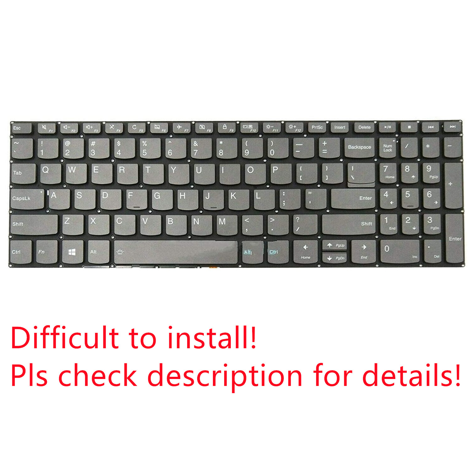 Original US Backlit Keyboard for Lenovo V330-15ISK V330-15IKB
