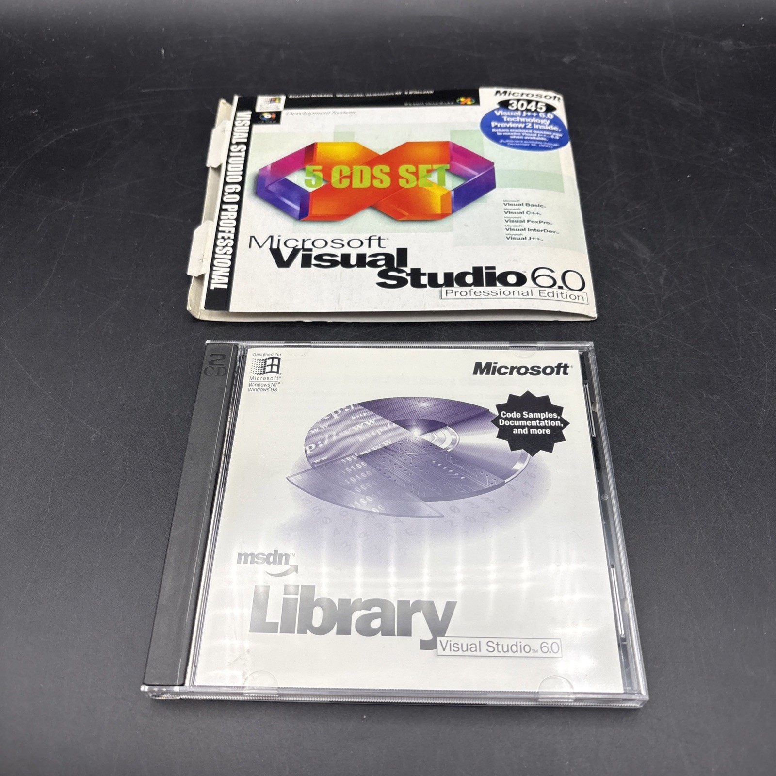 Partial Microsoft Visual Studio 6.0 Pro With CD-Key ONLY INCLUDES MSDN LIBRARY