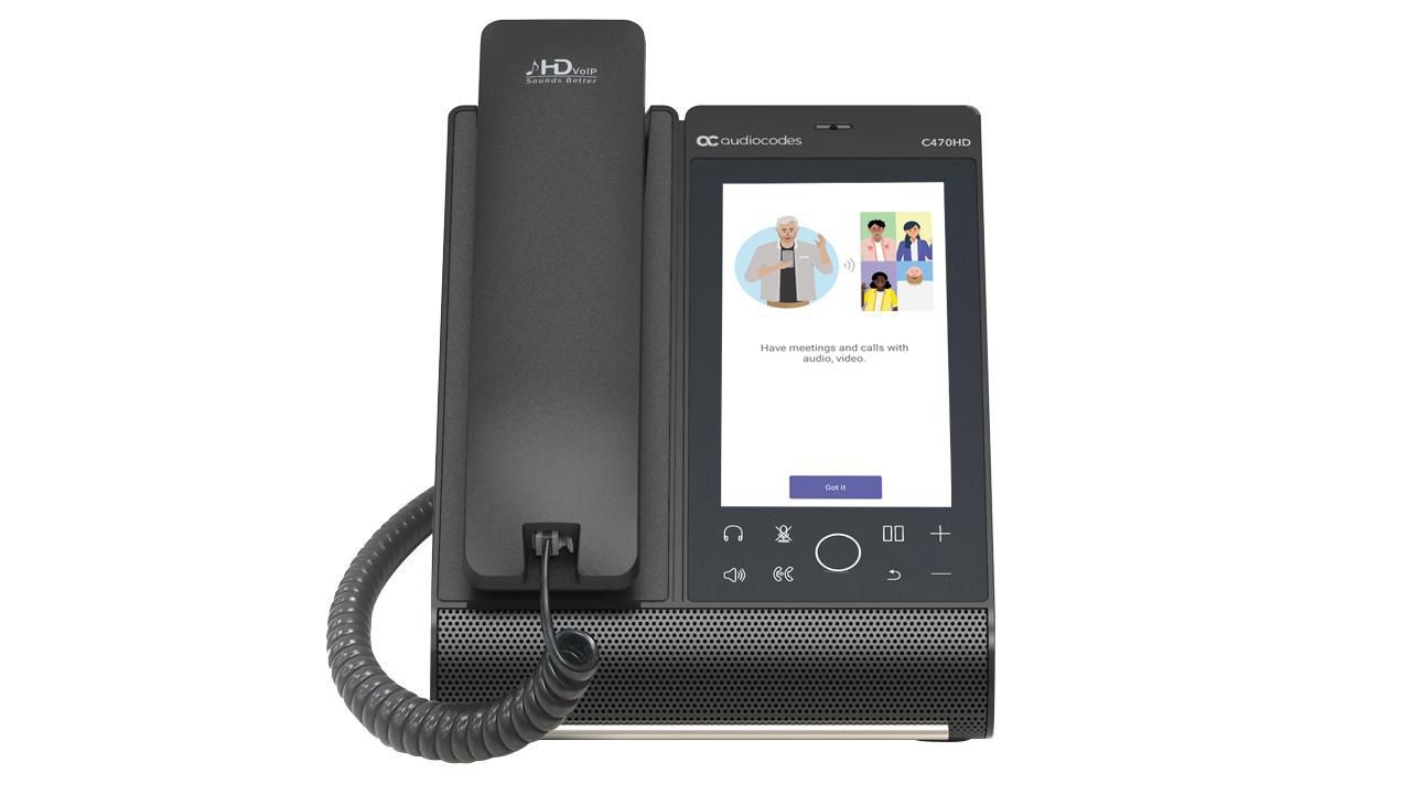 AudioCodes TEAMS-C470HD-DBW Teams C470Hd Total Touch Ip-Phone Poe Gbe With ~E~