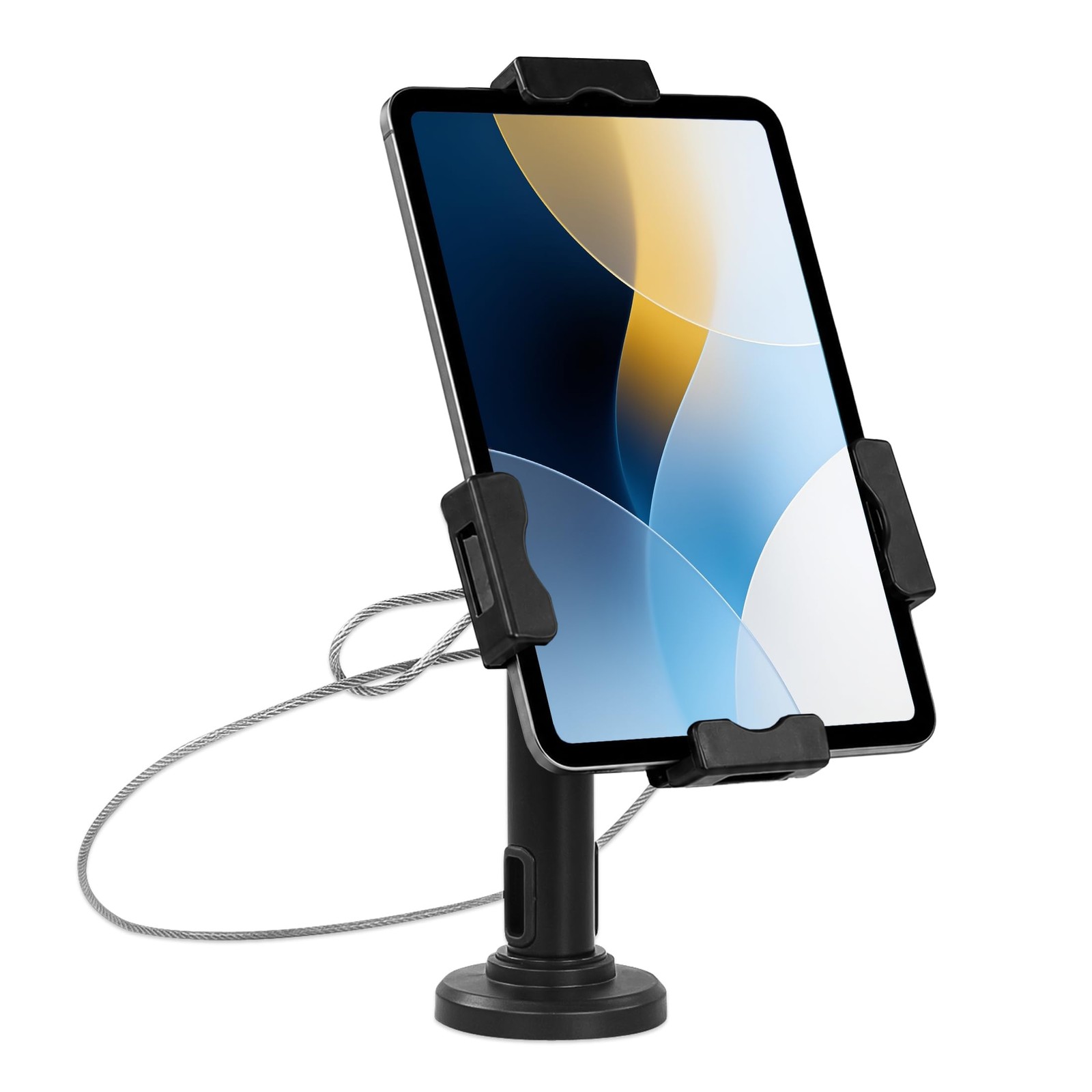 Mount-It Universal Tablet Stand, Cable Lock & Wall Mount, 7.9-11in, Black