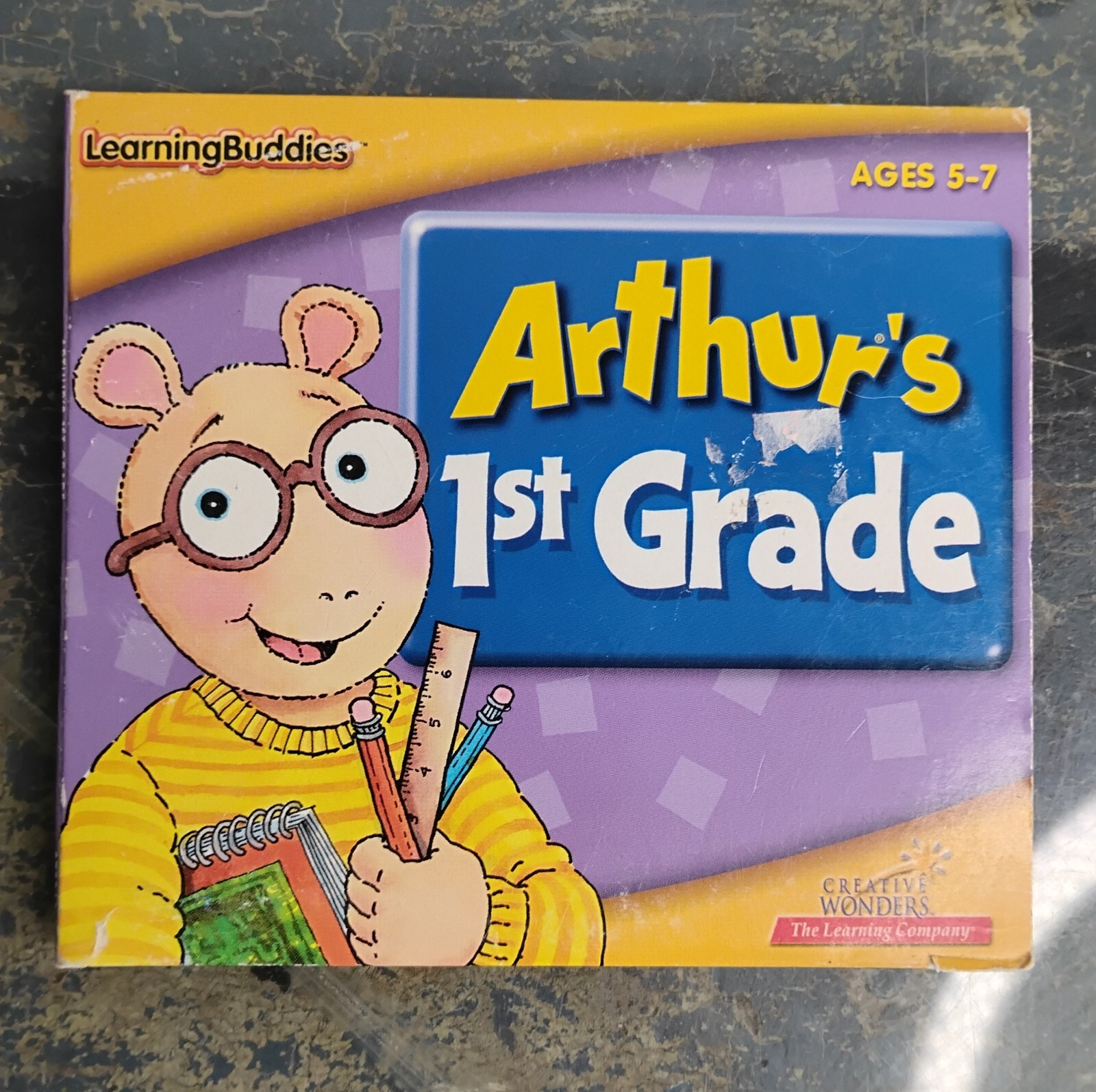 Arthur's 1st Grade Ages 5-7 CD ROM LearningBuddies 1999 Windows/Mac Vintage Game