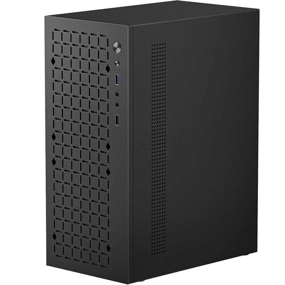 Compact Micro ATX Mini PC Case - Supports MATX/ITX, USB 3.0, 3.5'' HDD - Black