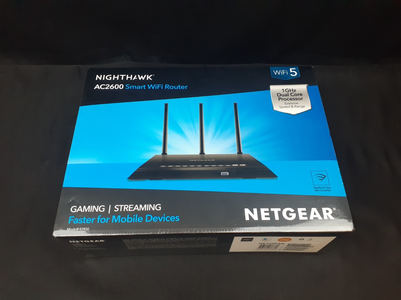 NEW NETGEAR Nighthawk AC2600 Smart WiFi Router (R7450) SEALED