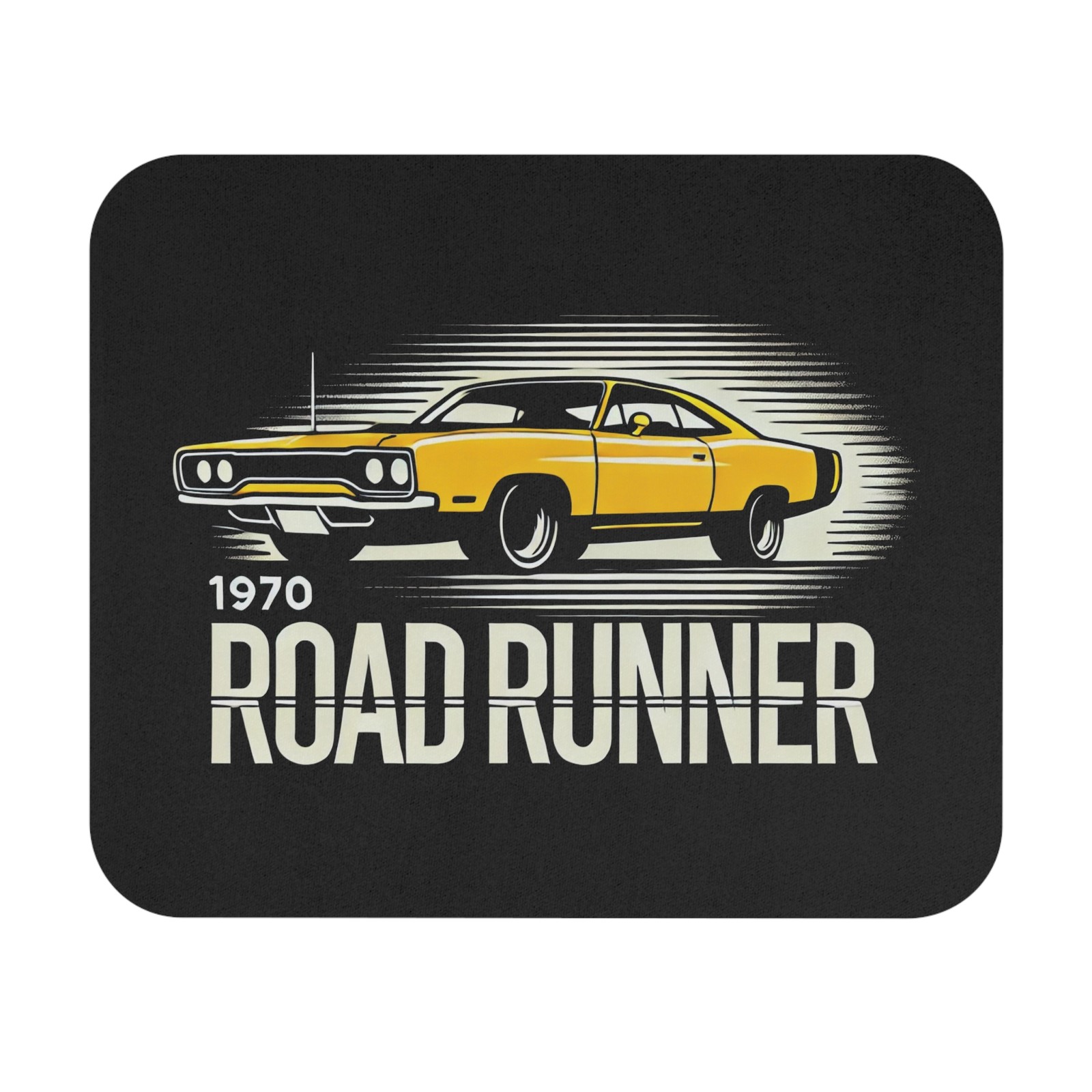 1970 Road Runner Mouse Pad – Yellow Muscle Car