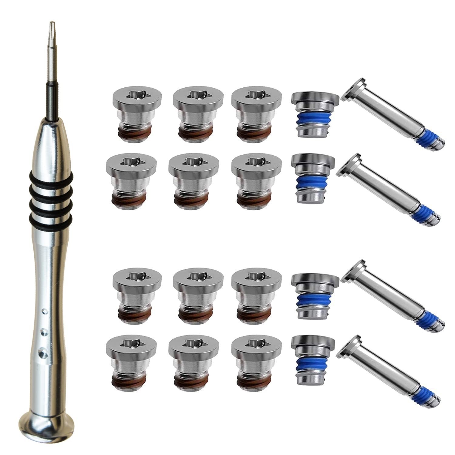 2 Sets Replacement Screws with Screwdriver for MacBook Air 13 inch A1369 A146...