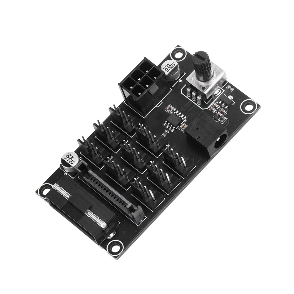 Computer Chassis PWM Violent Fan Speed Controller 9-Channel Fan Hub Controller