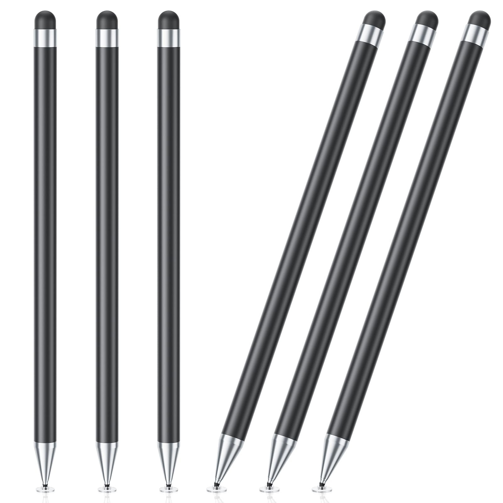 Stylus Pen for Touchscreen, 6 PCS Stylus Pencil 2-in-1 High Precision