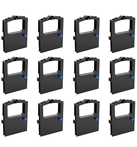 12 Pack Compatible Ribbon Replacement Okidata 52102001 Microline 320 321 Black