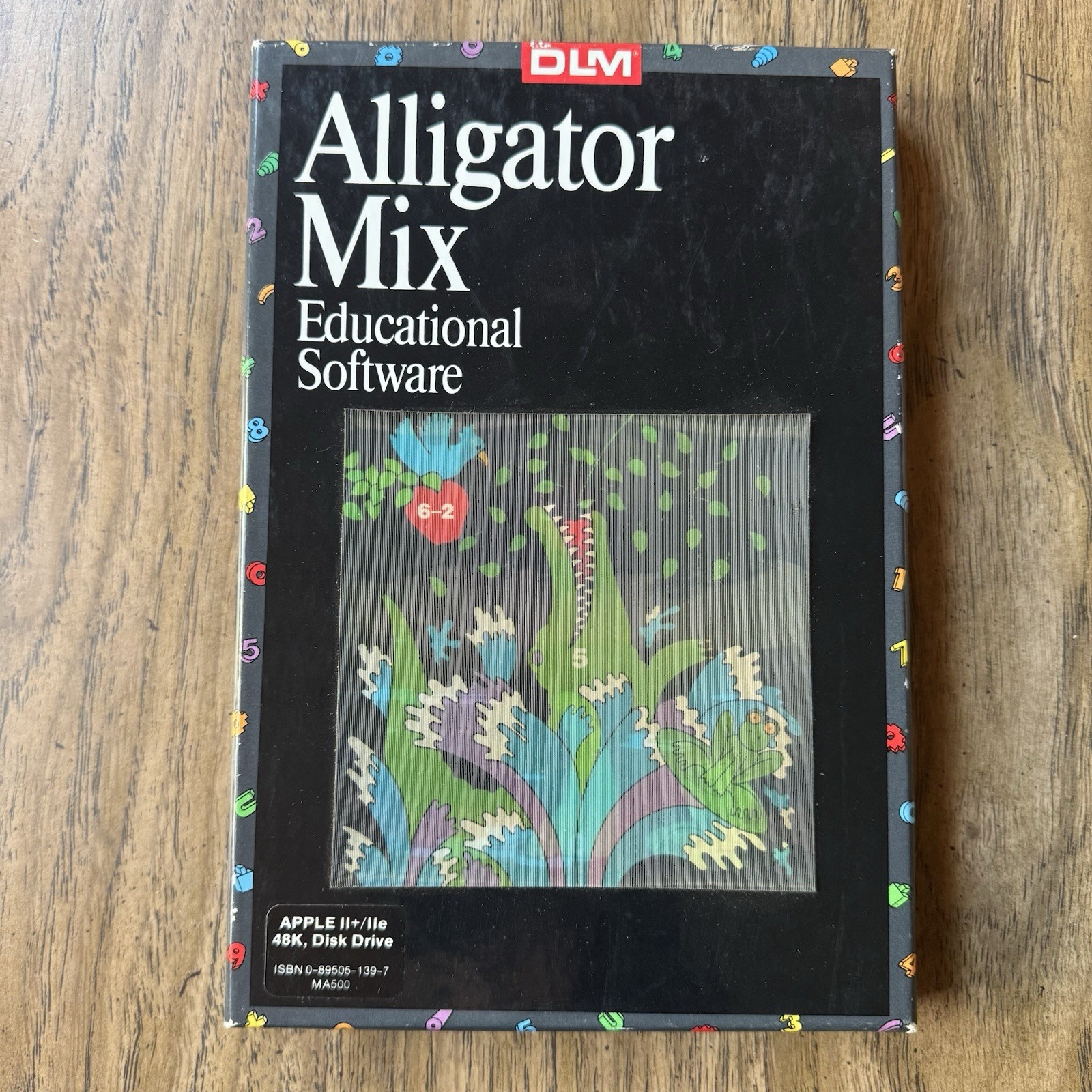 DLM Alligator Mix Educational Software Apple II IIe Game With Box