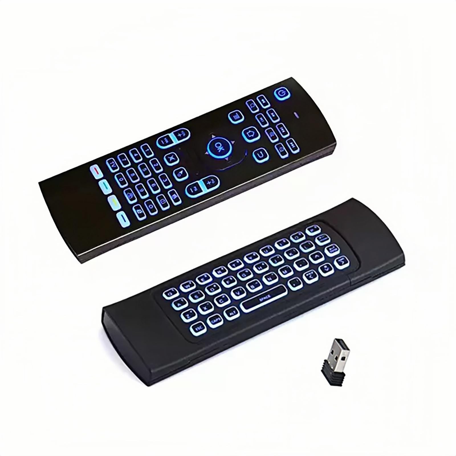 7 Color Backlit LED MX3 Pro Mini Keyboard Fly Remote Mouse,Android TV Remote ...