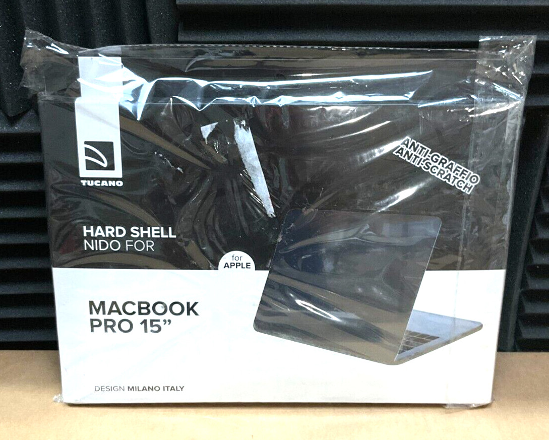 Tucano Nido Hard-Shell Case for Apple MacBook Pro 15" HSNI-MBP15-BK Black