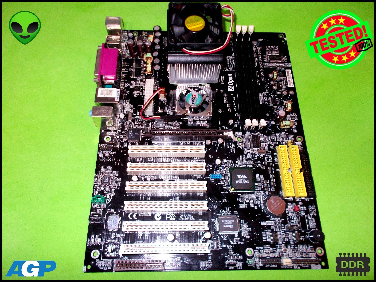 AOPEN AK77-8XN + AMD ATHLON 2000 CPU + MOTHERBOARD SOCKET 462