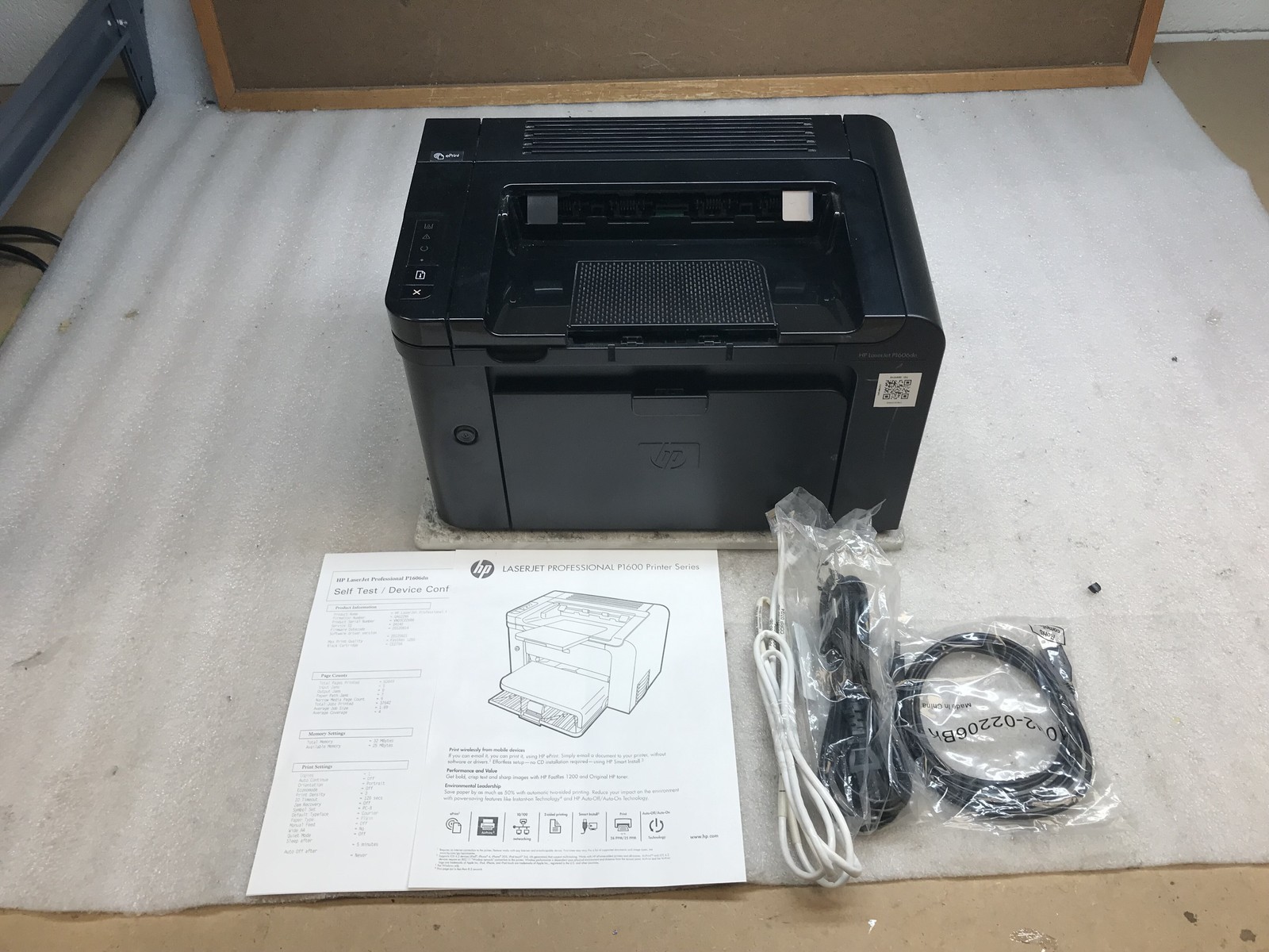 HP LaserJet Pro P1606dn Monochrome Laser Printer 63K pages - Tested - Low Toner