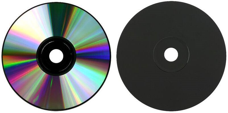 10-Pak DIGITAL-AUDIO Shiny-Silver/BLACK Colored CDR-DA 80-Min CD-R's