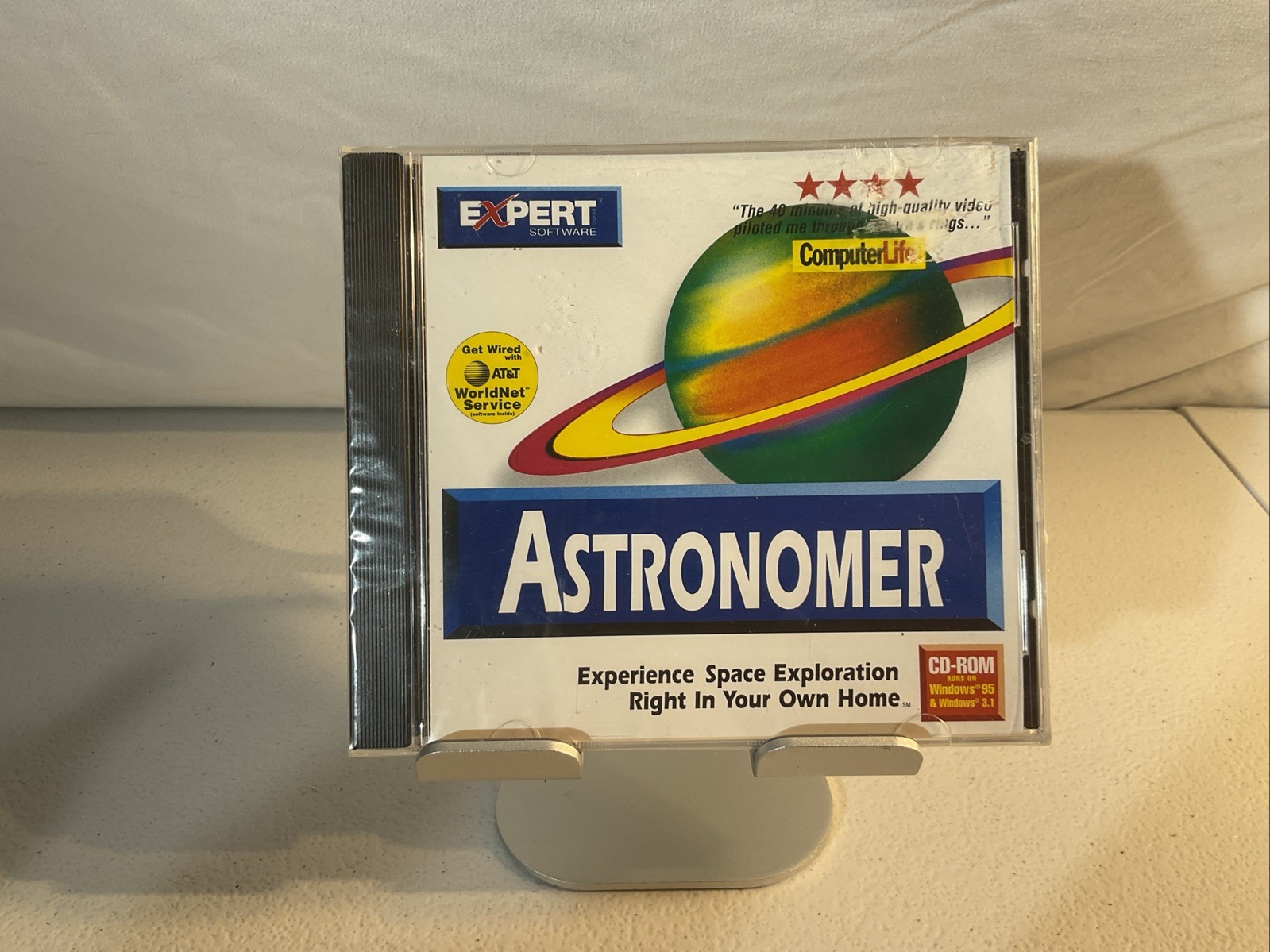 Vintage EXPERT ASTRONOMER Software Floppy Astronomy Educational PC Game Sealed