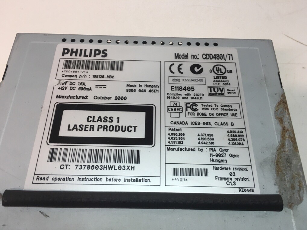 PHILIPS CDD4801/71 DISC DRIVE