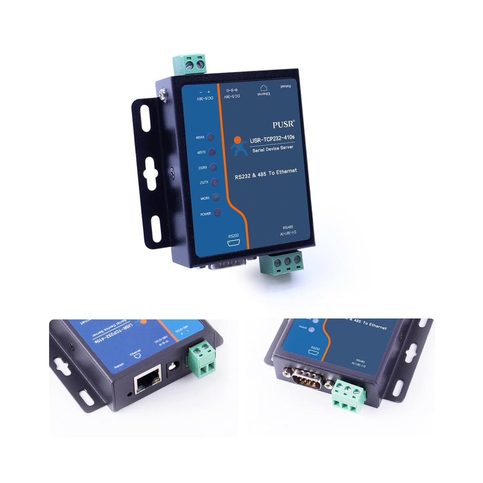 PUSR Edge Computing RS485 RS232 to Ethernet Modbus Gateway Modbus to ethernet...