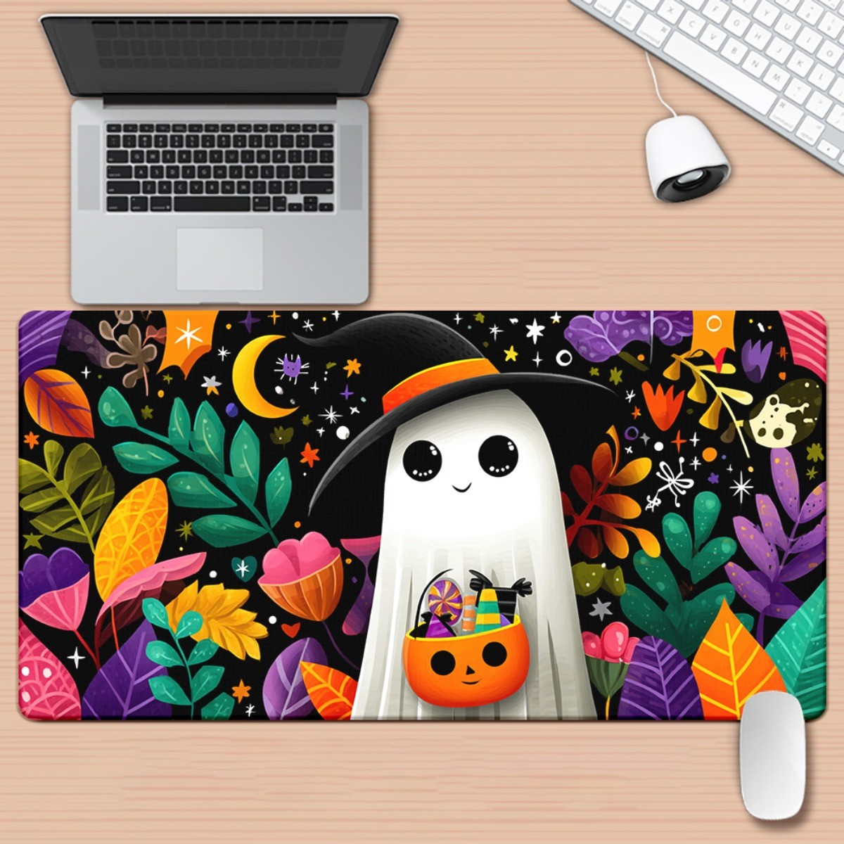 1pc of Flower Pattern High Definition Printing Table Mat, Multi-functional Ove
