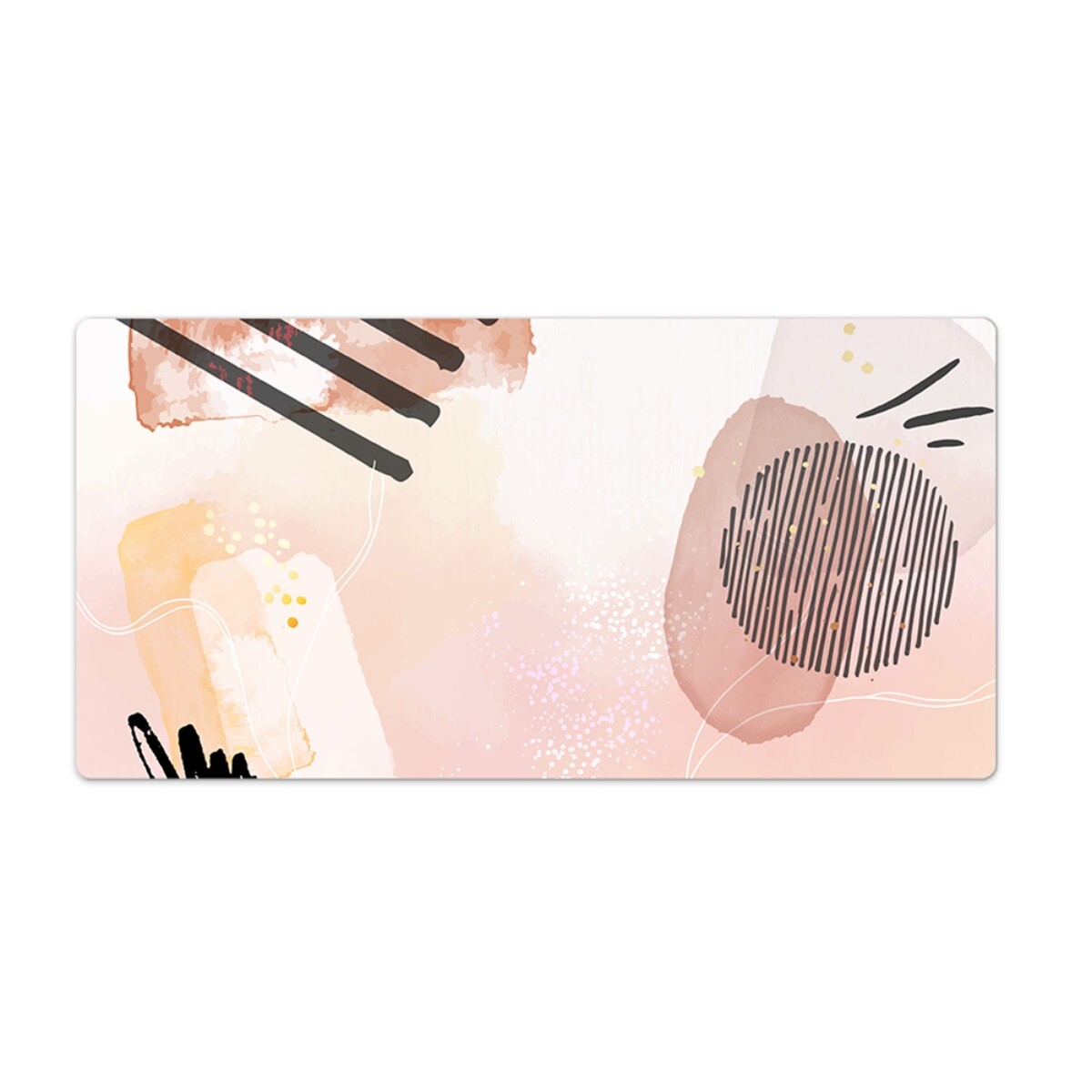 Desk Top Mat Pad Protector for PC Mouse Keyboard Watercolour Abstraction 120x60