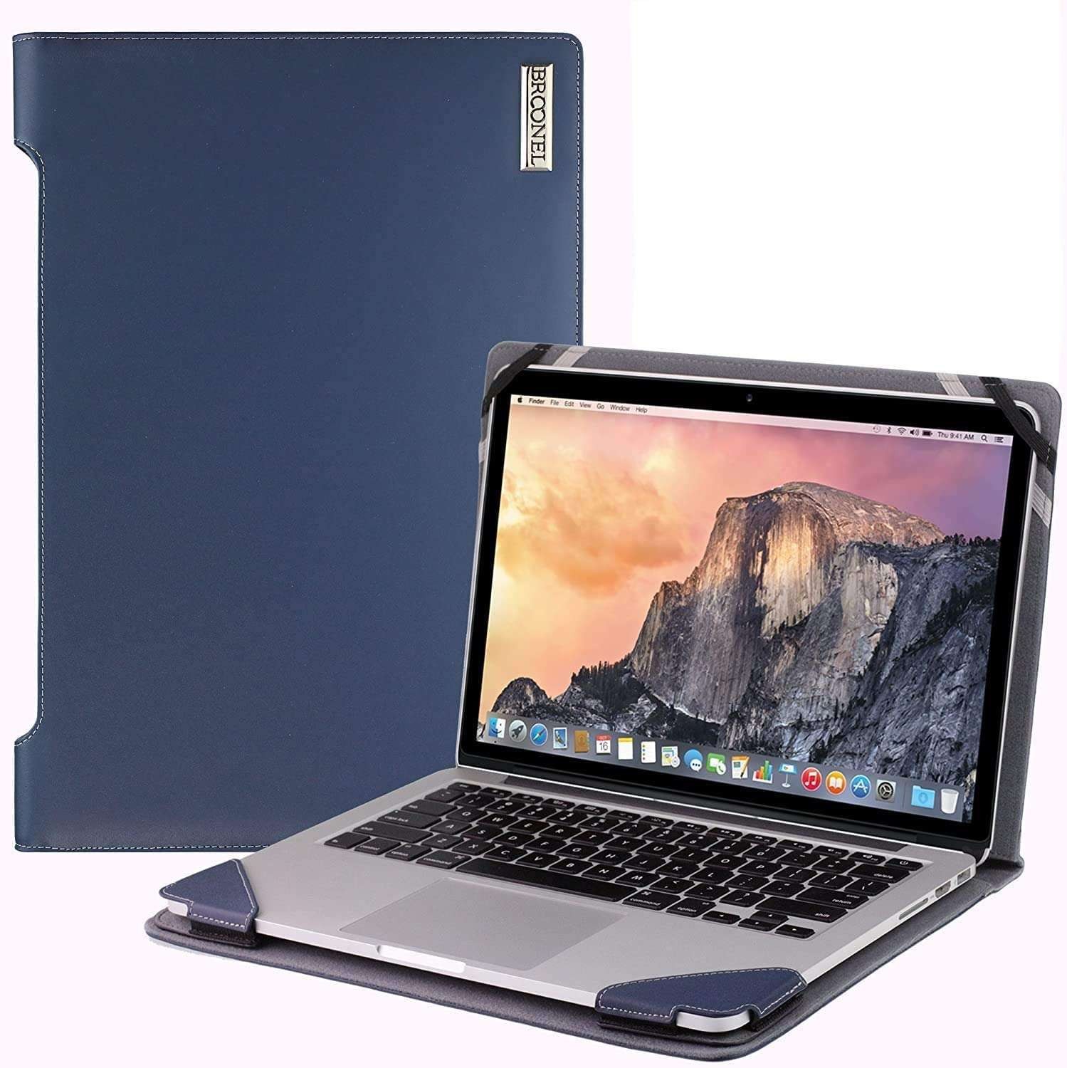 Broonel Blue Leather Case For ASUS Zenbook 14X OLED UX3405MA 14.0" Laptop