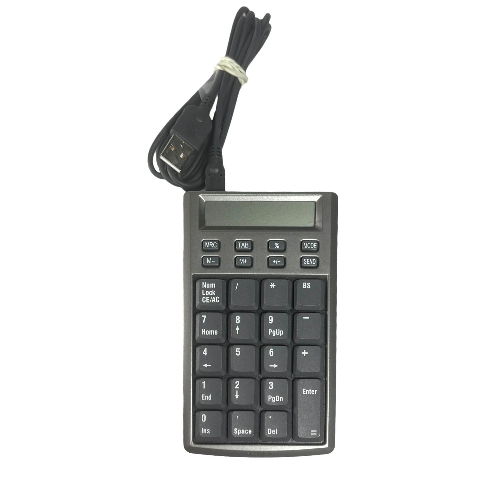 Kensington Notebook Pocket Keypad Calculator #33059 w/ USB Cable - TESTED WORKS