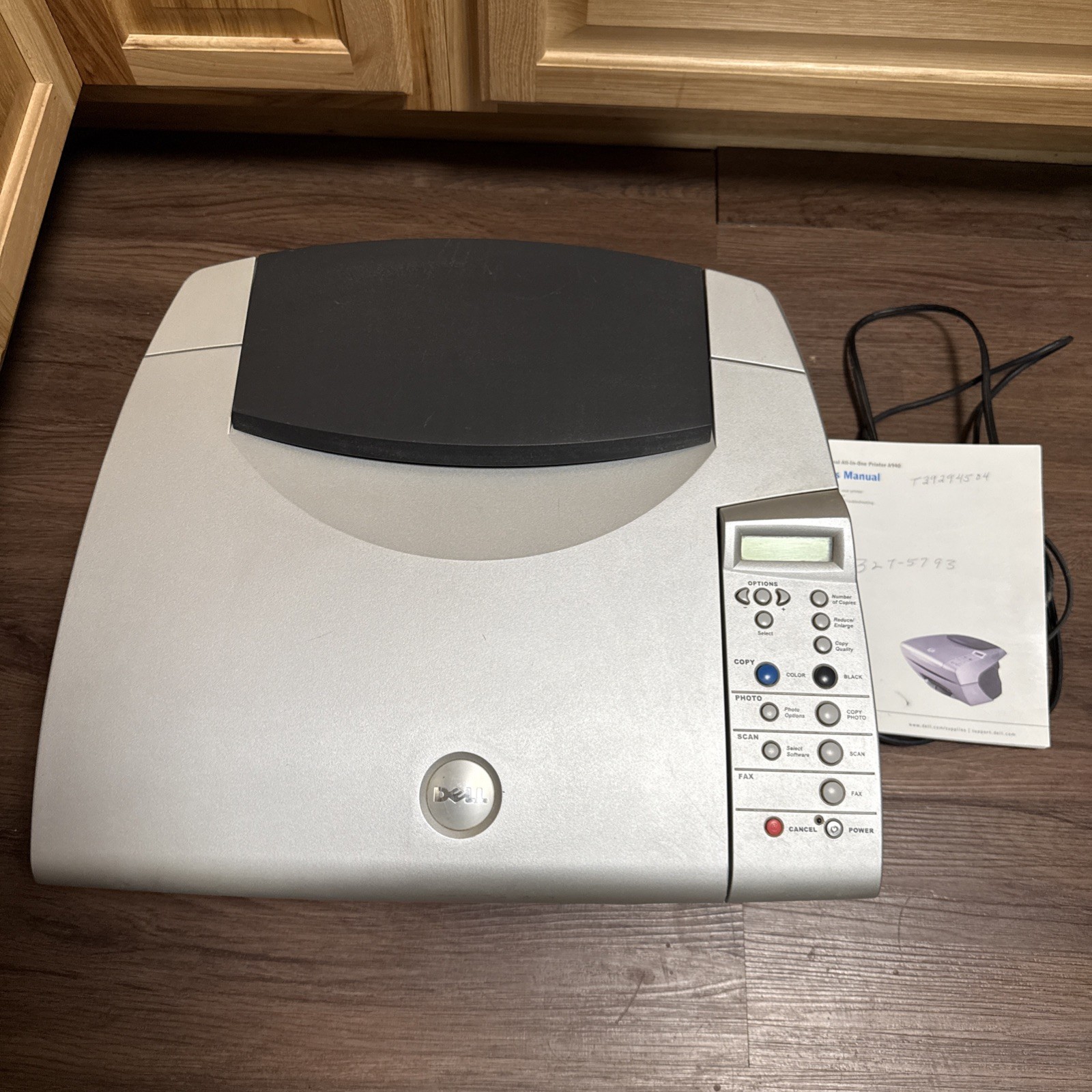 Dell A940 All-In-One Copy Scan Fax Photo Inkjet Printer +AC Adapter USB Cord