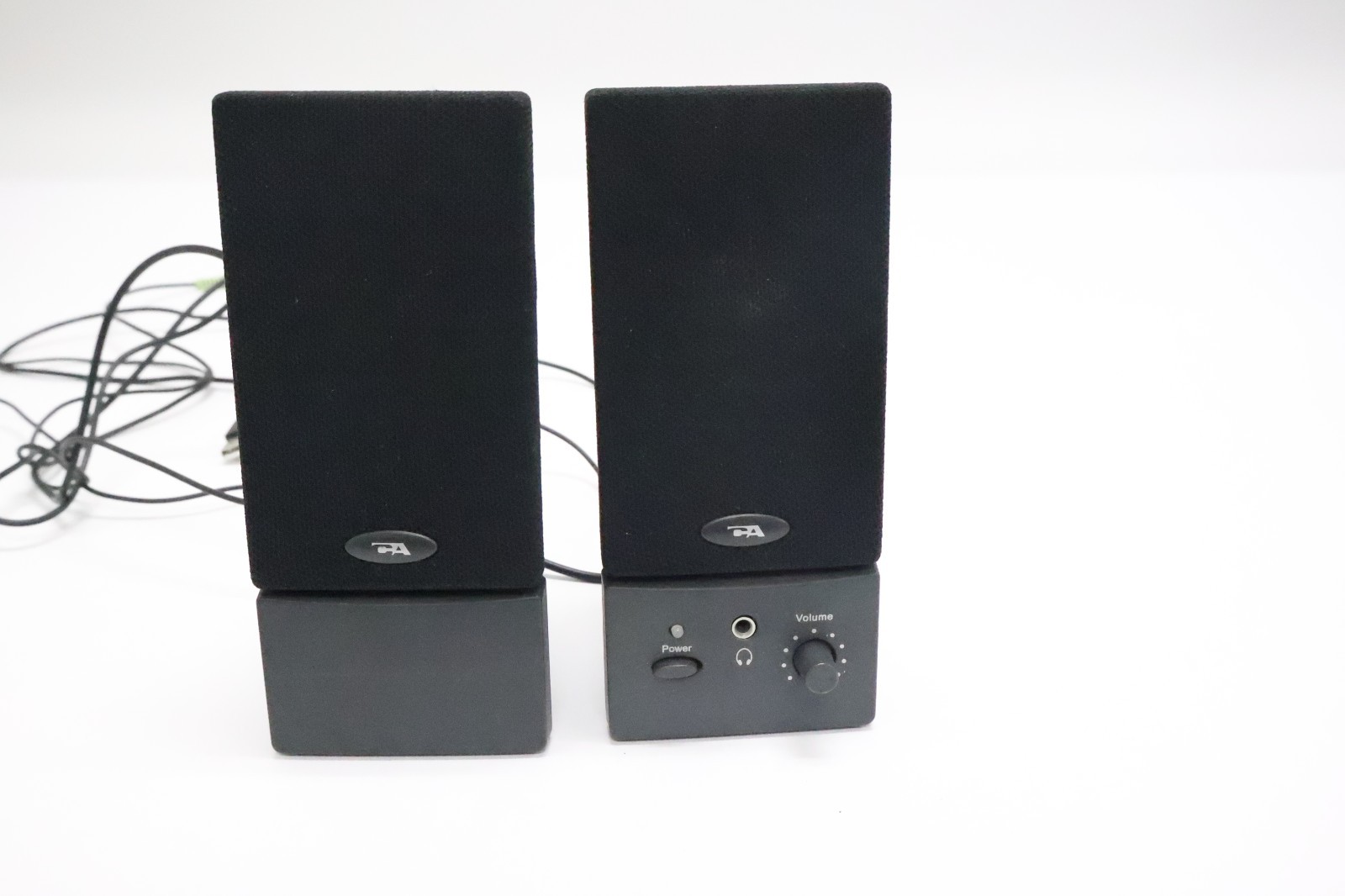 Cyber Acoustics CA 2.0 Powered Desktop Computer Speakers Stereo Set - Used