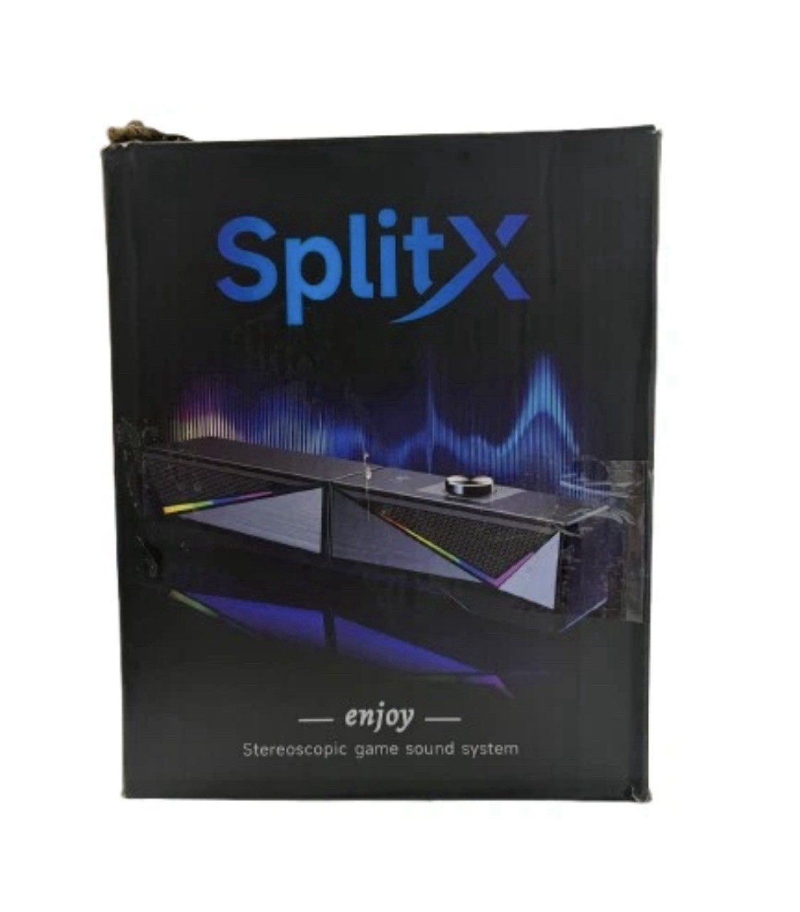 Open Box (unused) SplitX RGB Gaming Computer Speakers USB/C Soundbar PC Laptop 