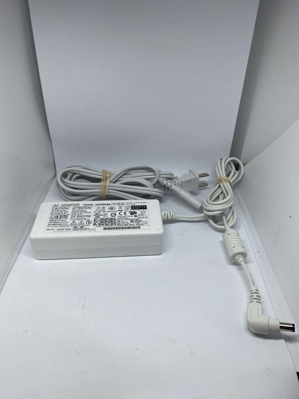 Genuine SANKEN SED80N2-24.0 -AC/DC Adapter 24V = 2.65A For Fujitsu Scanner