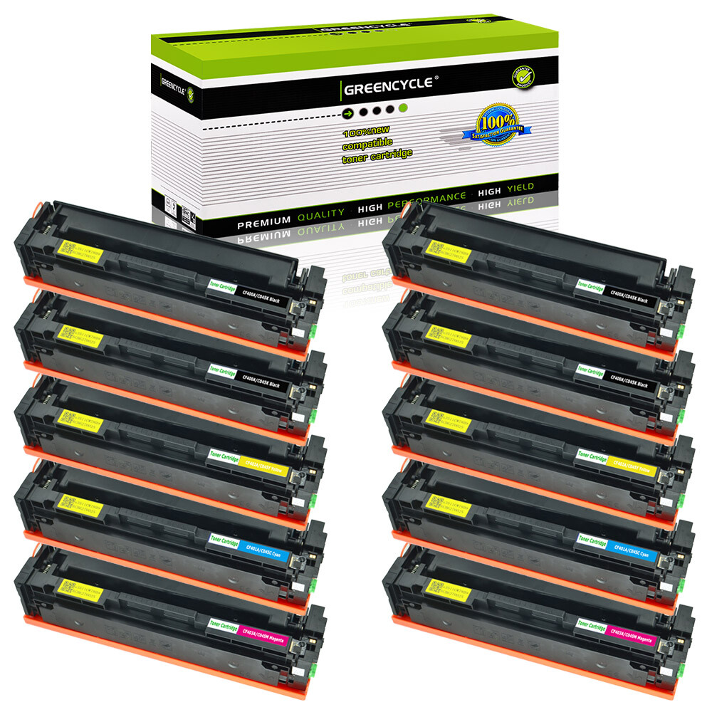 10PK Color Toner Cartridge Fit For Canon 045 MF633Cdw MF635cx LBP611cn LBP613cdw