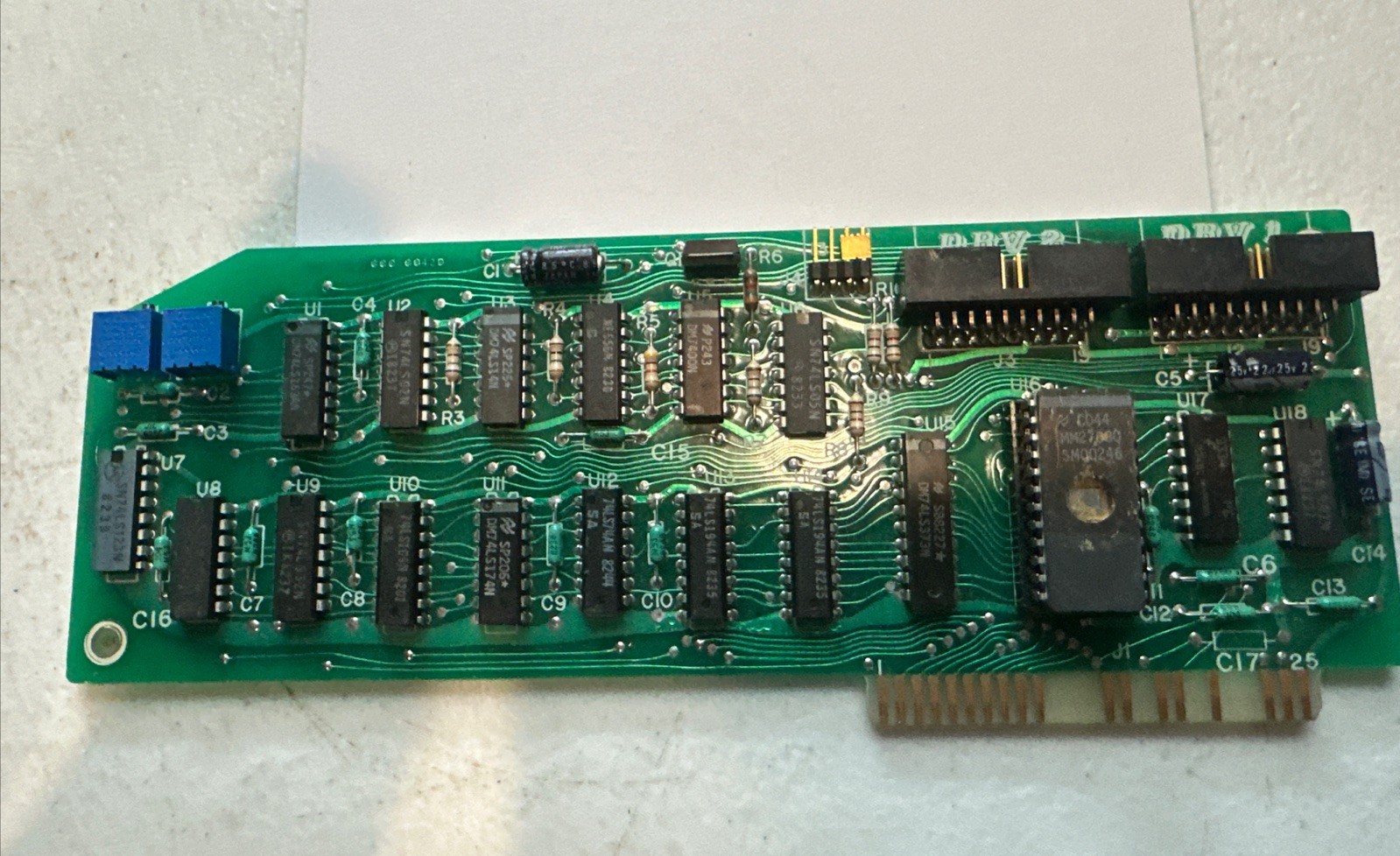 Micro SCI Dual Floppy Disk Drive Interface Peripheral Card Apple II ]used/untest