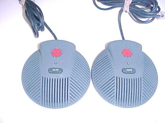 Lot of 2 Polycom SoundStation EX External Microphone 2201-00698-001