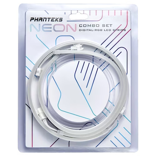Phanteks NEON DRGB LED STRIP COMBO (White)-EXPRESS SHIP